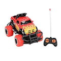 Pikkukuva 4 / 5: 1:43 Kaukosäädöllä Ohjattava Maastoauto Mini Kestävä Puskurit RC-Auto Syntymäpäivälahja Yli 3-Vuotiaille (Punainen)