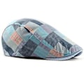 Miniatyrbilde 4 av 5: Hatt for menn, sommer, sjakkbrett, Gatsby, Ivy, golf, kjøring, sol, flat topp, Cabbie, Newsboy (blå)