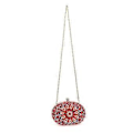 Miniatyrbillede 4 af 5: Rhinestone Dame Aften Clutch Perle Taske Bryllup Prom Håndtasker Multi-farve Mulighed (SORT)