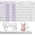 Miniatyrbild 3 av 4: Helkroppsshapewear Sömlös En-delad Kroppsshapare Mage Höft Shapewear Underkläder (L Aprikos)