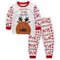 Miniatyrbild 1 av 2: Julpyjamas för barn, pojkar och flickor, pyjamas, pyjamasset, småbarn, långärmad topp, byxor, nattkläder, jultema, loungewear (5-6 år B)
