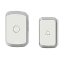 Miniatyrbillede 5 af 5: Hvid trådløs dørklokke, Home Smart LED dørklokke, 1 dørklokke og