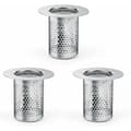Miniatyrbilde 1 av 4: Dusjhårfilter, 3 stk. dusjhårfilter i rustfritt stål, 5,5x