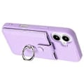 Pikkukuva 3 / 5: iPhone 16 Plus -kotelo, korttipaikat, nahkainen takakansi ja rengaspidike (tyyli B)
