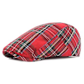 Miniatyrbilde 2 av 4: Mote-sjekk Newsboy Caps Gatsby Hatter Ivy Golf Sol Flat Cabbie Cap Peaky Blinder For Menn Kvinner Sommer Vår Høst Beret Hat (Navy)
