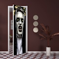 Pikkukuva 3 / 5: Halloween 3D Nun Ovikelli, 30 x 80 Tuumaa Pelottava Haamu Nun Lifel