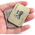 Miniatyrbild 1 av 5: Magnetiska metalliska fidgetleksaker - Metallpoker Push Card Fidget Slider Stress Relief Toy, Fidget Spinner Mens Edc Toy Fidget Toy Haptisk mynt