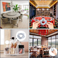 Miniatyrbillede 2 af 5: 1 stk. firkantet Lazy Susan drejeplade 360 graders rotation Turnta