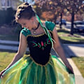Miniatyrbild 2 av 3: Prinsessan Anna Kostymer Snödrottningen Finfina Klänning För Kvinnor Cosplay Fest Halloween Klänning Presenter-r (M)
