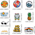 Miniatyrbillede 2 af 5: 10 stk. strygejern på patches og seje broderede strygejern på patches til