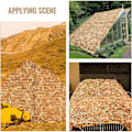 Miniatyrbild 3 av 4: 4x5 meter, rektangulär kamouflagenät solsegel, kamouflage de
