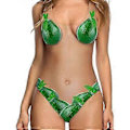 Miniatyrbild 5 av 5: 2023 NYHET Dam Baddräkt i Ett Stycke Galaxy Taco Cat Magekontroll Baddräkt Strandkläder Bikini Monokini (S Grön)