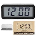 Miniatyrbillede 1 af 5: Digitalt Vækkeur LCD Display Musik Bord Vægure Dekoration til Hjem Soveværelse