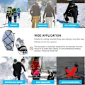 Miniatyrbilde 5 av 5: 1 par universelle sklisikre snøskotrekk med pigger for H