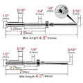 Miniatyrbilde 2 av 5: 20 stk Usynlige Turnbuckles Håndsveis Trådstud Spenning Hex Hode Endefitting Mottakerterminal