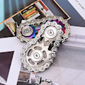 Miniatyrbild 2 av 5: Cykelkedjeväxel Fidget Spinner Metallväxel Högkvalitativt Rostfritt Stål Nytt Nyhetsspel 5 X 5 X 3 Cm Hållbar Gyro (flerfärgad)