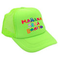 Miniatyrbillede 1 af 5: Manana Sera Bonito Mesh Cap Karol G Baseball Cap Tryk Åndbar Par Hat Kvinde Justerbar Visir Caps (Fluorescerende Grøn)