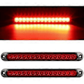 Miniatyrbillede 1 af 5: 2 stk. Trailer Bremse Baglygte Bar 12-24V 15 LED, Vandtætte Baglygter, Kørelys, Identifikationslys til Offroad Lastbil Varebil Bil RV UTV ATV