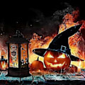 Pikkukuva 2 / 5: JZENZERO Halloween-teemainen LED-kynttilävalo Retro Nelikulmainen Lyhty Riippuva Liekitön Kynttilälamppu Koriste Kotiin Puutarhaan Pihalle