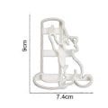 Miniatyrbillede 3 af 5: QQDD Kageudstikkere, 3D Katte Kageudstikkere til Børn, Katte Numseformet Kageform til DIY Bagning, Kiks Prægning (form3)