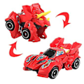 Miniatyrbillede 4 af 5: 2 stk. Transformerende Dinosaur Legetøj Dinosaur Transformer Bil Legetøj Træk Tilbage Dino Racer Bil Fødselsdag Ferie Legetøj Gaver Til Drenge Og Piger B