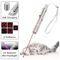 Miniatyrbillede 4 af 5: 3 i 1 USB Opladbar Sjov Kattejagtlegetøj Mini Lommelygte Laser LED Pen Light Kattelys Pegere Sjov Kæledyrslegetøj Dropshipping( )