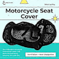 Miniatyrbild 4 av 5: Motorcykel Mesh Sitsöverdrag för F900GS F 900GS Sätesskydd Kudde 3D Honeycomb Mesh Tyg Sadelkudde