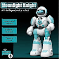 Miniatyrbilde 5 av 5: Intelligent stemmerobot gest fjernkontroll programmering musikk dansende barn elektrisk leketøy robotmodell (grønn)