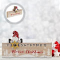 Miniatyrbillede 4 af 4: 1 stk. Julekalender Ornament Julemand Nedtælling Dekorationer (Khaki)