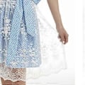 Pikkukuva 4 / 5: UUSI Päivitys Naisten Oktoberfest-asu Saksalainen Dirndl-mekko Baijerilainen Karnevaalijuhla-asu (2XL vaaleansininen)
