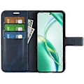 Miniatyrbillede 2 af 5: For Honor 200 Smart 5G/X7c 4G Stand Case Anti-Scratch Kalvetekstur Læder Telefon Cover (Style E)