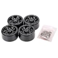 Miniatyrbilde 2 av 5: 4 stk Plast 1.9 tommer Beadlock Hjulnav Felg for 1/10 RC Crawler Axial Scx10 90046 Axi03007 Traxxas