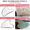 Miniatyrbilde 4 av 5: Carry Stainless Steel Scraping Facial Tools Scraping Tools Facial Scraping Massage Tools Kinn Nakke Ansikt