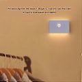 Miniatyrbillede 4 af 5: LED Natlampe Smart Bevægelsessensor Lys USB Opladning Magnetisk Skabsnatlampe til Gang