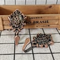 Miniatyrbillede 2 af 3: 2 stk. holdere - holdbar krog - gardinkroge - gardinopholdere - vintage krog - legering krog til hotel badeværelse hjem
