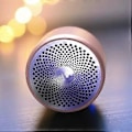 Miniatyrbild 4 av 5: Vattentät Bluetooth-högtalare, Portabel Mini Trådlös Högtalare med Stark Bas och Bärväska, Idealisk för Utomhusbruk (Roséguld).