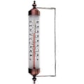 Miniatyrbillede 1 af 5: Udendørs Termometer med Måler, Bronze Effekt - Stilfuldt Udendørs Havetermometer Egnet til Udendørs Temperatur, Drivhus, Garage, Nemt at Hænges Op