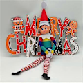 Miniatyrbilde 2 av 2: Julegave Regnbue Pride Stoffelf Plush Leke Julepynt (Jente)