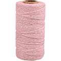 Miniatyrbilde 1 av 5: 3mm Makrame-snøre Kompatibelt Håndverk 100m Beige Bomull Makrame Håndverkssnor Tau Kompatibel Vegg Hengende Plante Henger Strikking.4MMx100M.Rosa
