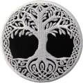 Miniatyrbillede 1 af 4: 1 stk. broderet i form af Yggdrasil, livets træ i No