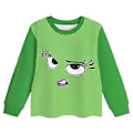 Miniatyrbild 2 av 5: Flickor Insidan Ut 2 Pyjamas Set Avsky Cosplay Kostym Långärmad T-shirt Toppar Byxor Sovkläder Nattkläder Pyjamas Pjs Kläder -NMAOV( 7-8 År)