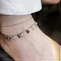 Miniatyrbillede 5 af 5: 100% HELT NYE Ankelkæder til Kvinder Piger Guld Sølv To Stilarter Kæde Strand Ankelkæde Armbånd Smykker Ankelkæde Sæt, Justerbar Størrelse (sølv)
