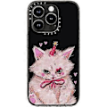 Miniatyrbilde 1 av 2: Kompakt etui for iPhone 15 Pro [Testet for fall fra 2x militærstandard / Fallbeskyttelse fra 1,2 meter] - Clown Kitty - Klar svart