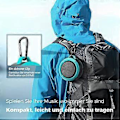 Pikkukuva 4 / 5: Vedenkestävä Bluetooth-suihkukaiutin, kannettava langaton kaiutin imukupilla ja klipsillä kylpyhuoneeseen, lapsille, pyörään