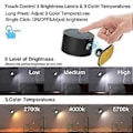 Miniatyrbillede 4 af 5: Genopladelig væglampe sengelampe læselampe genopladelig bærbar touch justerbar natlampe magnetisk suge skabslys (Hvid)