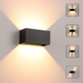 Miniatyrbild 1 av 5: LED-vägglampa för inomhus/utomhusbruk, 12 W 3000 K varmvit vägglampa, läge