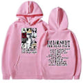 Miniatyrbilde 1 av 2: Taylor Swift The Best Tour Fans Par Hoodies Langarmet Trykket Hettestroffe Høstgenser (L Rosa)