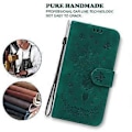 Miniatyrbillede 4 af 5: Til Nokia C12 4G/C12 Plus/C12 Pro Telefon Stand Case Rose Sommerfugl Præget PU Læder Wallet Shell (Style D)