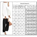Miniatyrbillede 2 af 5: Yoga Bukser til Kvinder Hippie Flowy Slids Bukser Harem Palazzo Yoga Split Bukser Løse Brede Ben Plus Size Multi-farve Valgfri (3XL Lysegrå)
