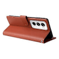 Miniatyrbillede 4 af 5: Til Oppo Reno12 Pro 5G (Global) Etui Wallet Stand View PU Læder Telefon Cover (Style C)